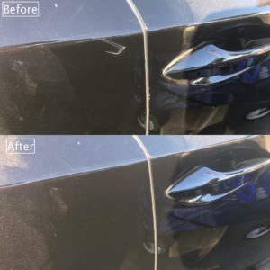 OC-Nissan-before and after scratch near door handle