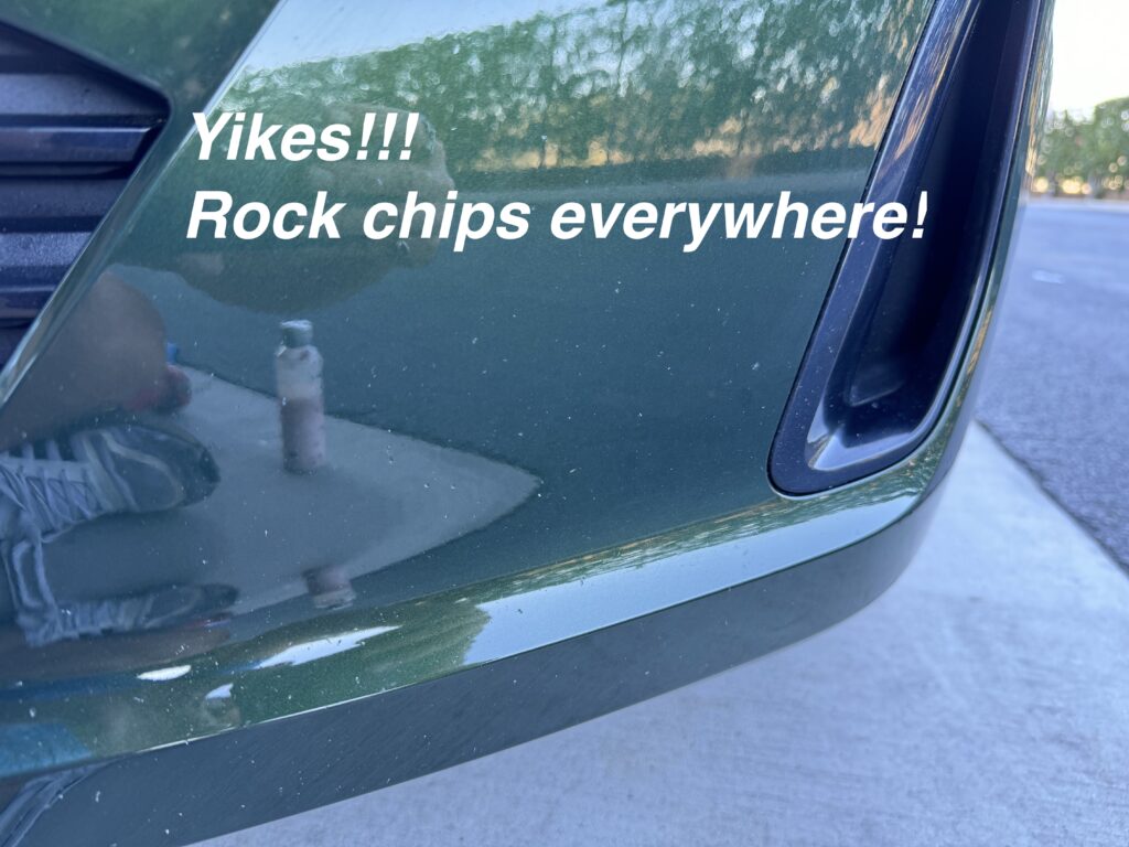 Rock chips everywhere!!
